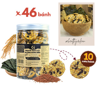  Snack gạo lứt nướng rong biển GUfoods - Giòn rụm Healthy Thuần chay Eat Clean  100g  - Bánh Tết 