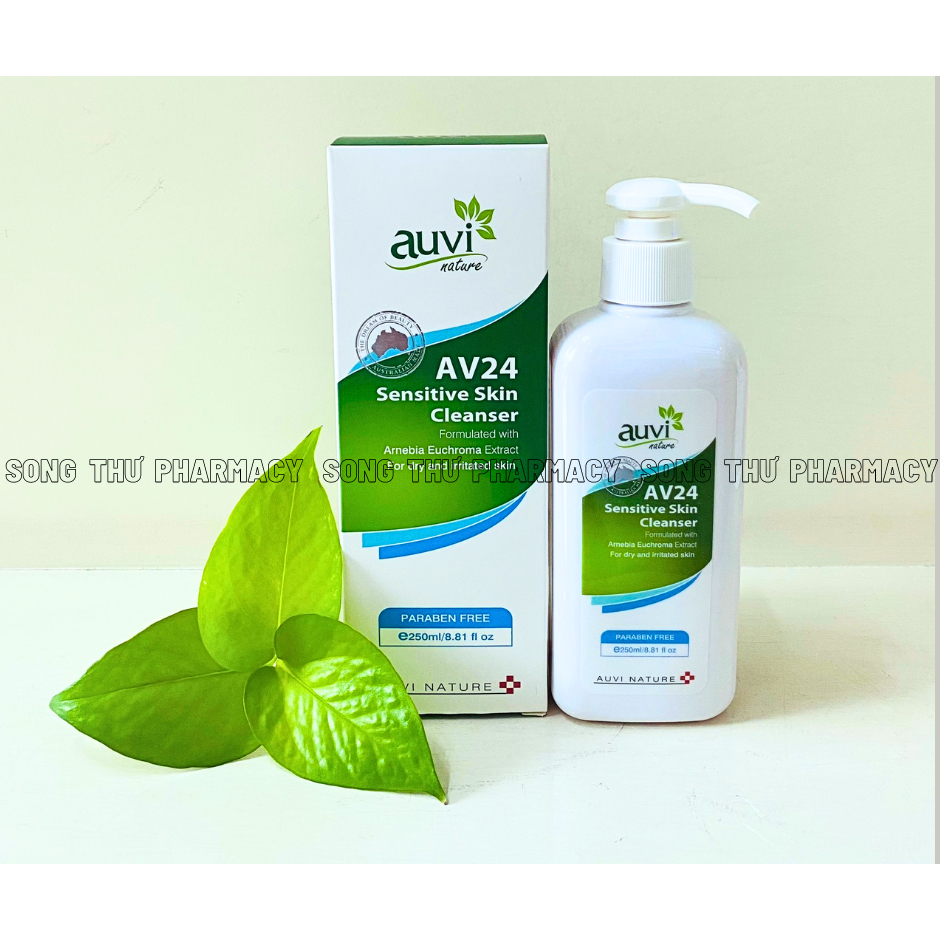 AUVI NATURE AV24 SENSITIVE SKIN CLEANSER - GEL TẮM GIÚP LÀM SẠCH VÀ DƯỠNG ẨM CHO DA KHÔ VÀ NHẠY CẢM