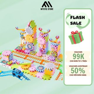 Bộ Đồ Chơi Lắp Ráp Động Cơ Bánh Răng Có Thể Chuyển Động Cho Bé Tùy Ý Sáng Tạo Theo Ý Thích