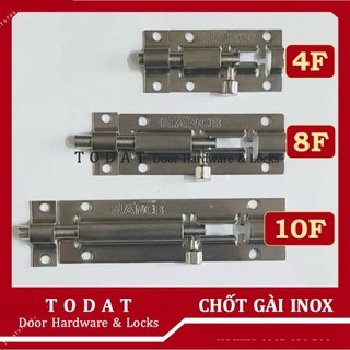 Chốt gài ngang inox đủ kích thước từ 4cm đến 10cm