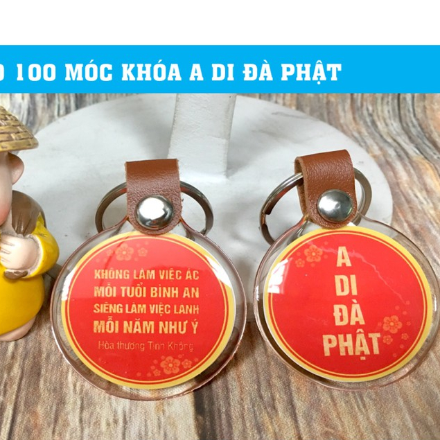 Combo 100 Móc khoá A Di Đà Phật 😊