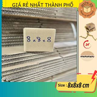 Hộp giấy size 8x8x8 cm - SET 5C, thùng carton gói hàng Everest