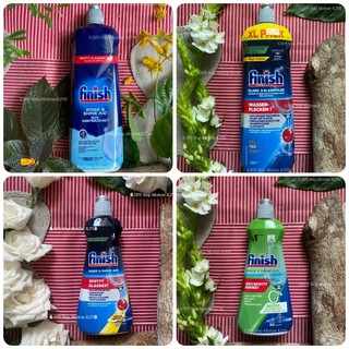 1150ml, 800ml, 750ml, 400ml & Eco 0% 400ml chai Nước bóng Finish Klarspüler, Chất trợ xả dùng cho máy rửa chén bát