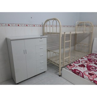 Giường tầng đều sắt tròn dày 1mm sơn tĩnh điện giá rẻ - Freeship bao lắp đặt HCM