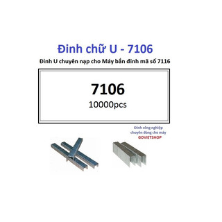 Đinh 7106 U hộp 10.000 cây đinh công nghiệp nạp máy bắn đinh 71