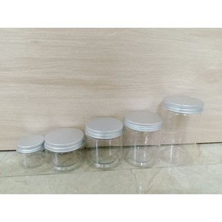 Hũ Nhựa Pet nắp nhôm Bạc 50ml, 100ml, 150ml, 200ml, 250ml, 300ml, 350ml