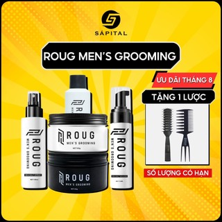 Sáp Vuốt tóc ROUG | Sáp vuốt tóc Matte Clay, Matt Clay, Bọt tạo kiểu, Gôm Roug chính hãng Singapore