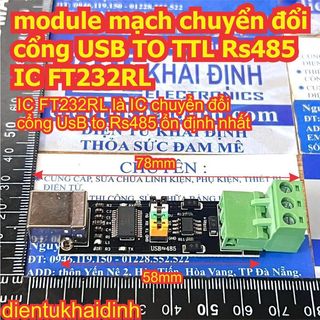 module mạch chuyển đổi cổng USB TO TTL RS485 IC FT232RL kde3259