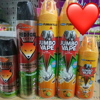 Bình xít muỗi,côn trùng REDFOXX,JUMBO VAPE(hương tranh)