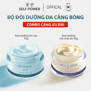 Combo Kem Dưỡng Da Mặt Cấp Ẩm Dưỡng Da Căng Bóng, Combo Chăm Sóc Da Kem Dưỡng Ẩm + Kem Dưỡng căng bóng SELF POWER