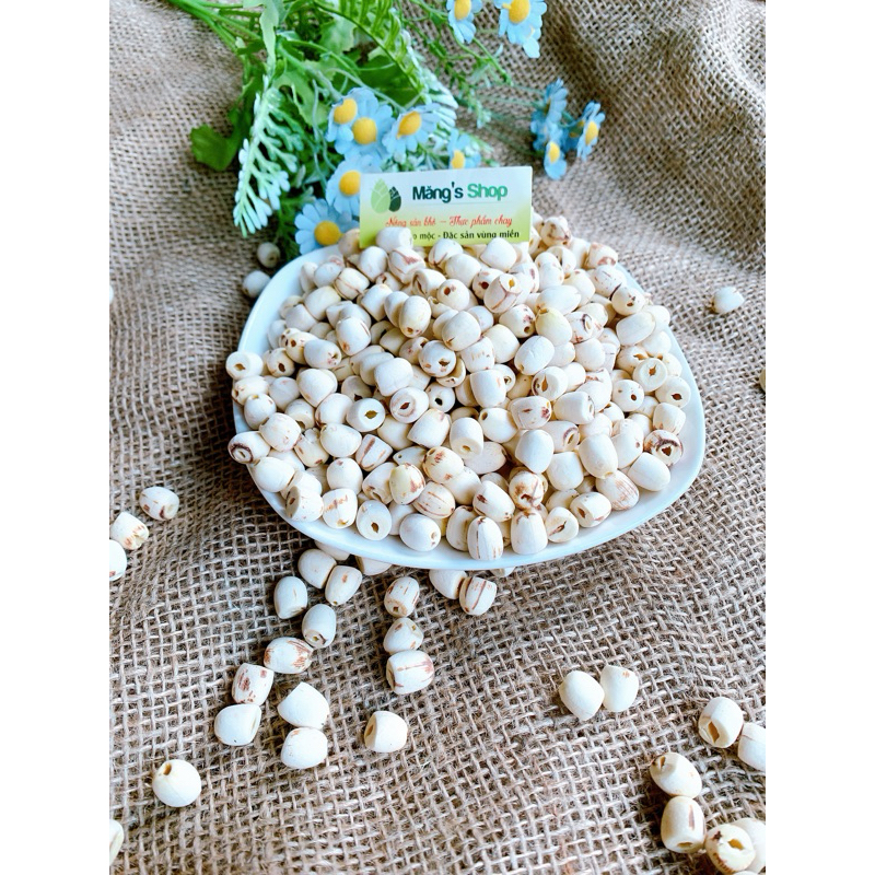 Hạt sen khô HÚT CHÂN KHÔNG ( Sen Bắc mềm thơm bở)