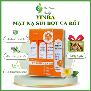 YINBA - Mặt nạ sủi bột cà rốt giúp sạch mụn đầu đen, hút dầu làm sạch bụi, thu lỗ chân lông