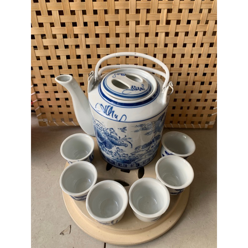 bộ bình trà 1.500 ml và 6 tách