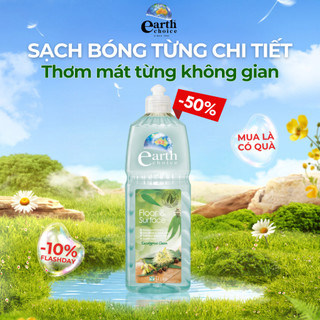 Nước Lau Sàn 1 Lít Earth Choice Siêu Sạch Tinh Chất Thiên Nhiên Hương Bạch Đàn