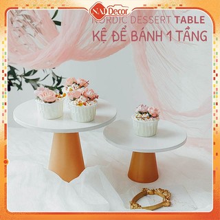 Kệ để bánh 1 tầng để chụp ảnh Siêu Đẹp Nai Decor Phụ Kiện Chụp Ảnh, Trưng Bày Bánh Ngọt