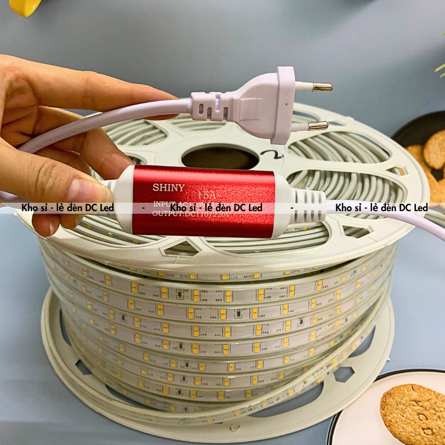 Đèn Led Dây 2835 2 hàng bóng Siêu Sáng. Cuộn 100m=>