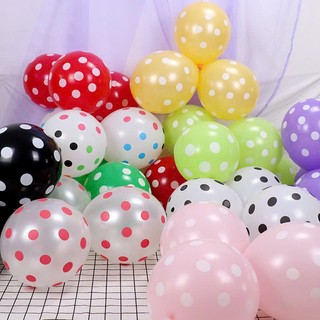 Sỉ bịch 100 bóng bay chấm bi 30cm ( chọn màu)