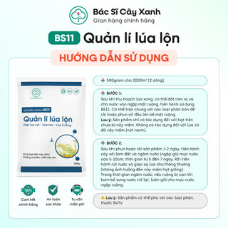 Combo 5 gói xử xử lý lúa lộn, lúa cỏ, lúa 2 tầng BS11 Quản lý lúa lộn NSX Bacsicayxanh