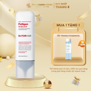 Dầu xả dưỡng tóc chăm sóc nuôi dưỡng da đầu giảm rụng tóc Dr.FORHAIR Folligen Scalp Pack 250ml