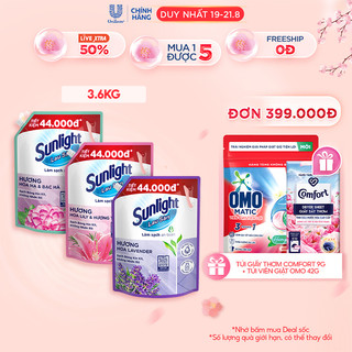 Nước Lau Sàn Sunlight Tinh Dầu Thảo Mộc Túi 3.6 Kg