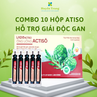 COMBO 10 HỘP ỐNG UỐNG ATISO LADOPHAR ĐÀ LẠT - Mát gan, thông mật, lợi tiểu