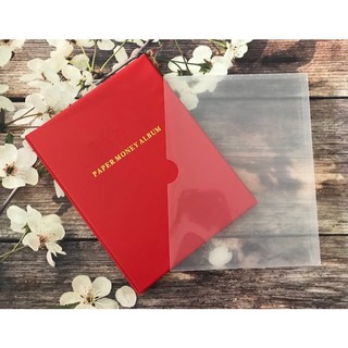 [HÌNH THẬT] Album Đựng Tiền Giấy Gồm 20 Phơi 3 ngăn trong suốt PCCB , chứa được 60 tờ tiền, hàng loại 1