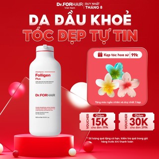 Dầu gội đầu hỗ trợ mọc tóc, giảm dầu giảm rụng tóc Dr.FORHAIR Folligen Plus Shampoo 500ml