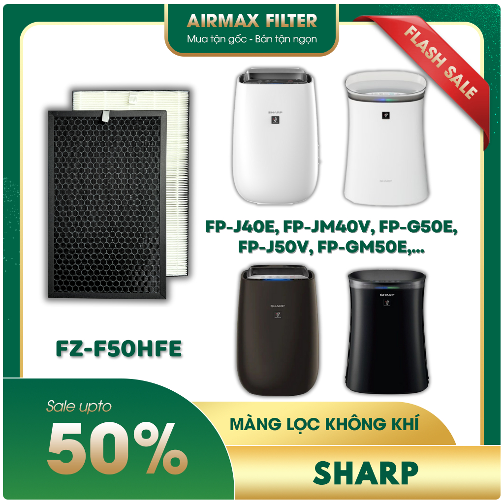 Màng lọc không khí Sharp: FP-J50V, FP-GM50E, FP-FM40, FP-J40E, FP-JM40V, FP-G50E,… màng lọc hepa