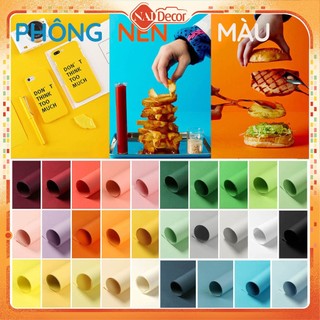 [𝐇𝐨𝐚̉ 𝐓𝐨̂́𝐜] Phông giấy chụp ảnh sản phẩm nhiều màu (80x110cm) Nai Decor Chụp Trung Thu, Tết, Noel