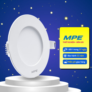 Đèn led âm trần RPL3 6W 9W 12W 18W 3000K/4000K/6500K MPE CHÍNH HÃNG