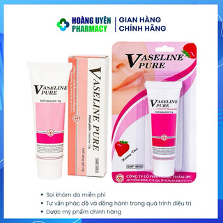 Tube dưỡng ẩm Vaseline Pure/ Hương dâu OPC - 10gr