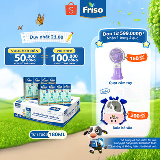 Thùng 48 hộp Sữa uống dinh dưỡng Friso Gold (180ml/hộp)