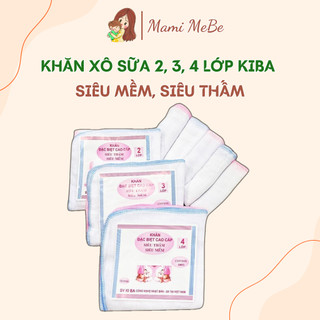 Set 10 khăn xô, khăn sữa Kiba cho bé