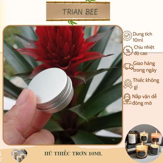 hũ nhôm tròn chiết mỹ phẩm, đựng nến,đựng son, nước hoa khô 10ml