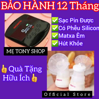 Máy hút sữa điện đôi hichito nhật bản-sạc pin-chính hãng
