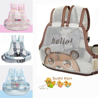 (FreeShip) Đai xe máy trẻ em dạng lưới phản quang thoáng mát