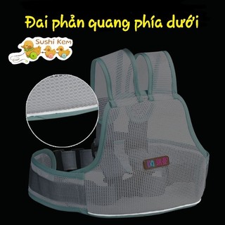 (FreeShip) Đai xe máy trẻ em dạng lưới phản quang thoáng mát