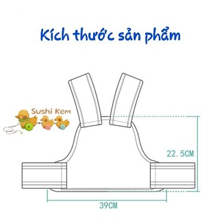 (FreeShip) Đai xe máy trẻ em dạng lưới phản quang thoáng mát