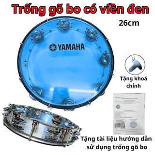 Trống gõ bo YMH, trống lục lạc, lắc tay, tambourine kèm khoá chỉnh,giấy hướng dẫn sử dụng