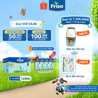 Sữa bột friso gold 4 hộp giấy 1200g