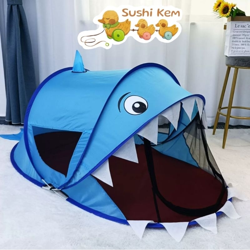 (FreeShip) Lều trẻ em cá mập Baby shark, Lều cho bé