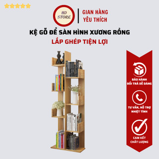 💥Giảm Sốc 📚 Kệ Sách Gỗ Nghệ Thuật Hình Cây. Kệ Sách Xương Rồng 8 Ngăn Lắp Ghép Siêu Đẹp 📚