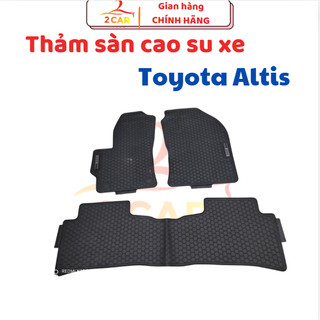 Thảm trải sàn, lót sàn cao su xe Toyota Corolla Altis 2015 - 2022, 2023, 2024 - Hàng cao su đúc không mùi - Mẫu Nissin
