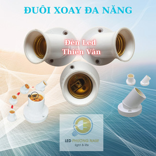 Đuôi Đèn E27 Gắn Tường Xoay Đa Năng