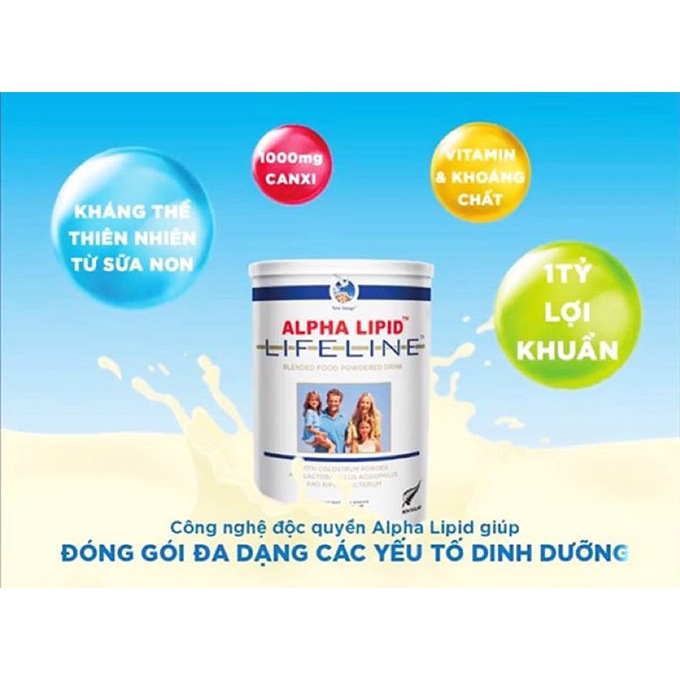 [ Chính hãng cạo mã code ] Sữa non AlphaLipid Lifeline (New Zealand)