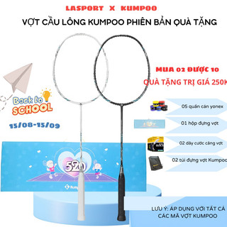 Vợt cầu lông Kumpoo K520pro chính hãng, căng sẵn 11kg tặng kèm bao đựng và quấn cán