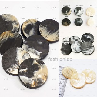 Khuy vân đá marble cài áo, đầm, áo khoác (10 chiếc) #0202