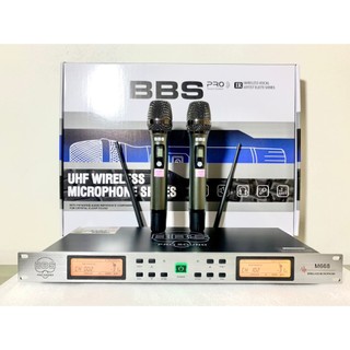 Micro Không Dây BBS M668 Cảm Biến Tự Ngắt,Dò Tần Số Sóng.Giọng Mềm,Hát Nhẹ.Giảm Hú.Chuyên Karaoke Gia Đình