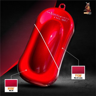 Sơn xịt Samurai màu Đỏ R4L - H138 (400ml) (cần sơn trên nền màu Bạc để lên được đúng màu)