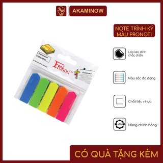 Note trình Ký 5 Màu Nhựa Pronoti